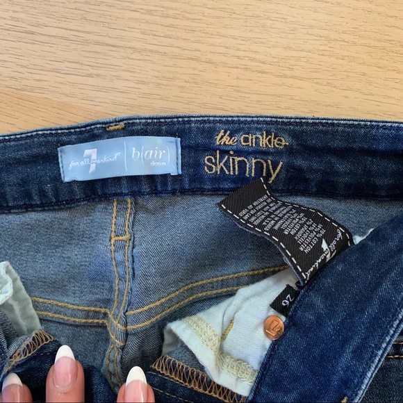 7 For All Mankind (B)Air Duchess Ankle Skinny Jean - Picture 2 of 4